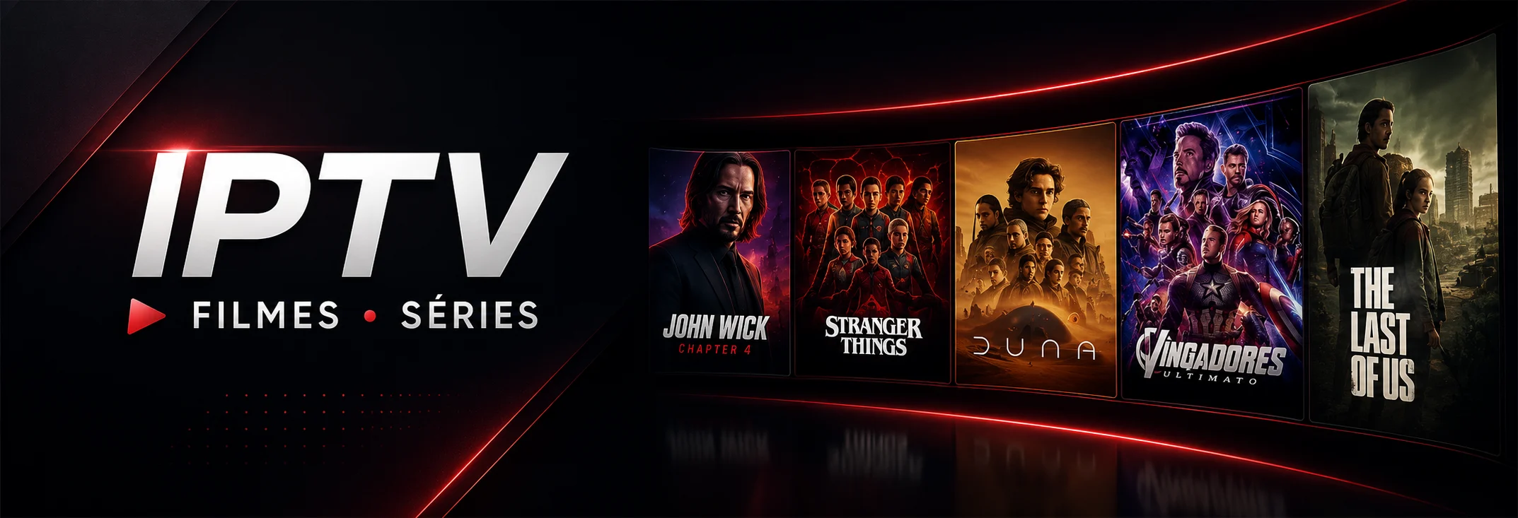 IPTV com catálogo de filmes e séries para assistir online